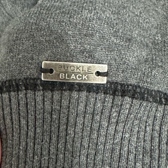 Buckle Men’s Black Label Slim Fit 💯 Cotton Cardigan size XL - Picture 4 of 6